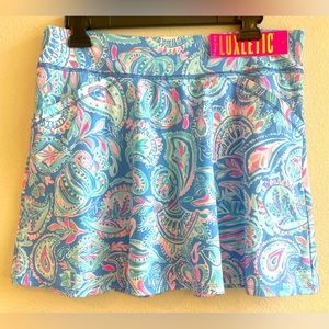 Lilly Pulitzer size medium skort. 13” long, brand new with tags.